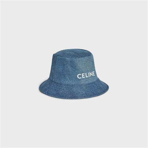 celine bucket hat denim|designer bucket hat with string.